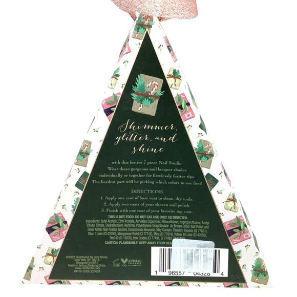 7 Days Of Nail Polish Holiday Gift Set Nail Studio Shimmer Glitter Shine Mini - Picture 2 of 2